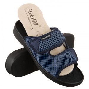 Papuci confort femei barbati PodoWell Addax bleumarin brant detasabil