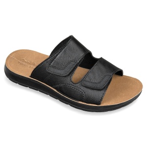 Papuci de vara, confort, barbati, OrtoMed 2707-P442 negru
