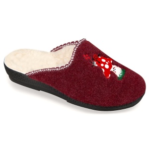 Saboti de casa, imblaniti, dama, Mjartan 8057-T05LN-54 bordo