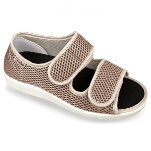 Sandale confort, reglabile, dama, OrtoMed 513-T22 bej