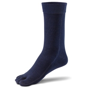 Sosete cu degete, cu 13% fir de argint pur,  Bonny Silver 116K bleumarin