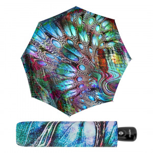 Umbrele de ploaie deosebite Doppler Fiber Magic Pavone Satin
