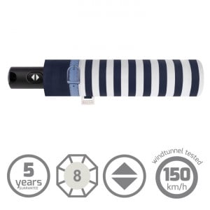 Umbrela de ploaie, dama, Doppler CarbonSteel Delight bleumarin