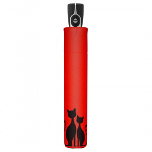 Umbrele de ploaie dublu-automate Doppler Fiber Magic Cats Family  rosu
