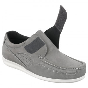 Mocasini confort, piele naturala, barbatesti,  Pinosos 6413H gri