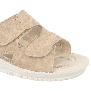 Papuci confort, calapod lat, Mjartan 2817-N13-S64 bej