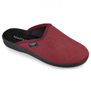Saboti de casa, confort, dama Mjartan 607-S08 bordo