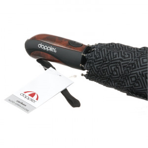 Umbrela de ploaie, diametru mare, Doppler Business XM negru imprimeu geometric gri