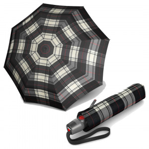 Umbrele ploaie dublu-automate Knirps Duomatic T.200 Check Black White