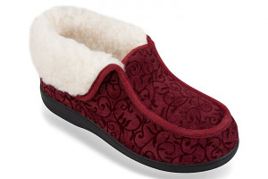 Ghete de casa, imblanite, pentru femei, Mjartan 003-C54 burgundy