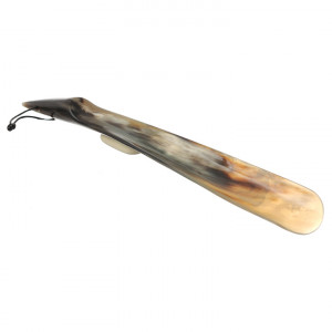 Incaltator din lemn natural de corn, pentru pantofi, 40 cm lungime