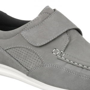 Mocasini confort, piele naturala, barbatesti,  Pinosos 6413H gri