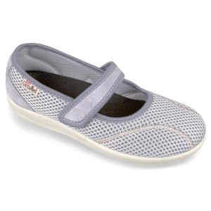 Pantofi confort, calapod lat, dama, OrtoMed 6089-T84 gri