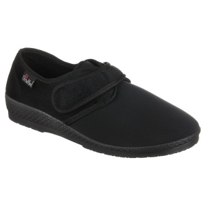 Pantofi confort, stretch, barbatesti, OrtoMed 670-T77 negri
