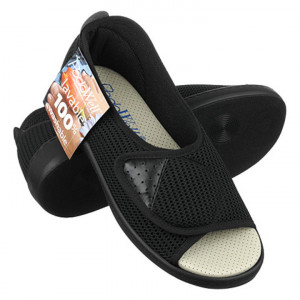 Pantofi decupati, confort, pentru femei, PodoWell Allure NEGRU