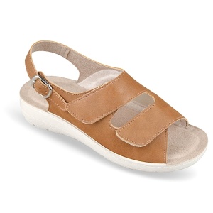 Sandale confort, pentru femei, OrtoMed 2606-G19 bej