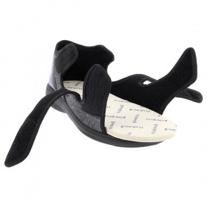 Sandale ortopedice, ultra-reglabile, PodoWell Atlas negru