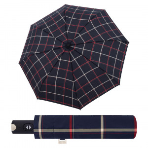Umbrele de ploaie, rezistente la vant, Doppler CarbonSteel Karo bleumarin