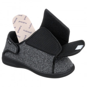 Pantofi ortopedici, ultra reglabili, calapod lat, brant detasabil, PodoWell Xavier