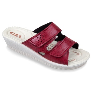 Papuci de strada, bordo, dama, Mjartan 2814-S72 brant gel