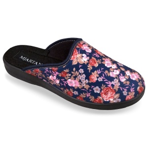 Saboti de casa, confort, dama, Mjartan 607-LA57 floricele multicolore