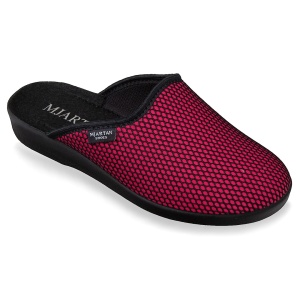Saboti de casa, confort, dama, Mjartan 607-S131 bordo