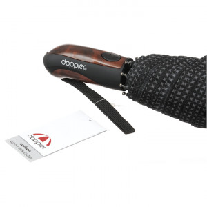 Umbrela ploaie Doppler Business XM negru cu stelute gri - detaliu