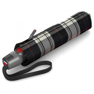 Umbrele ploaie automate Knirps Duomatic T.200 Check Black White dublu-automate