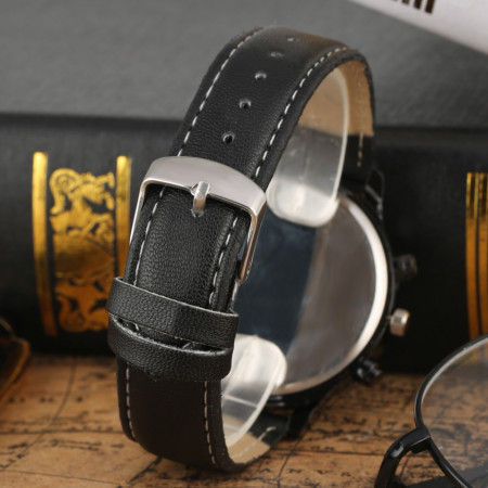Set cadou cu ceas barbatesc Migeer TZ005 si trei bratari elegante
