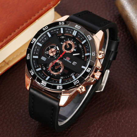 Set cadou cu ceas barbatesc Vavavoom KWD0322 si doua bratari elegante