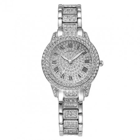 Set cadou cu ceas de dama Geneva 212SLV si bratara eleganta
