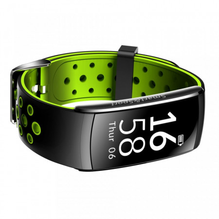 Bratara fitness smart Q8 bluetooth, Android, iOS, OLED 0.96 inch, heart rate, verde