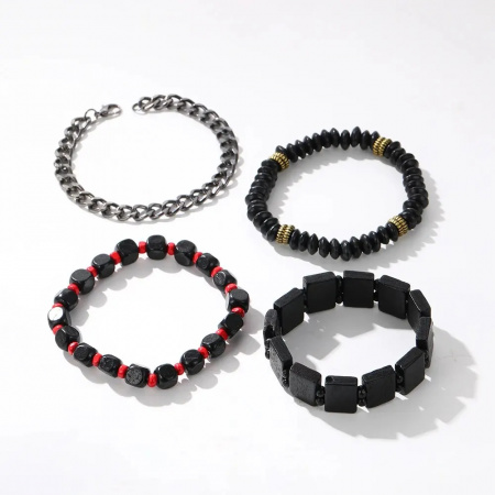 Set cadou cu ceas barbatesc Soki CH0264 si patru bratari elegante