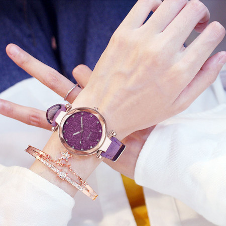 Ceas de dama Geneva Exclusive purple