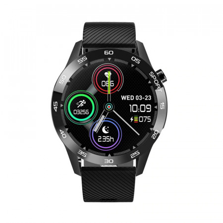 Ceas smartwatch F22L, ritm cardiac, nivel oxigen sange, padometru, iOS si Android, Bluetooth 4.0