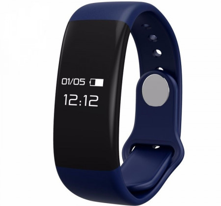 Bratara fitness smart H30 BT 4.0, monitorizare dinamica puls, Android, iOS, intrari apeluri,albastru