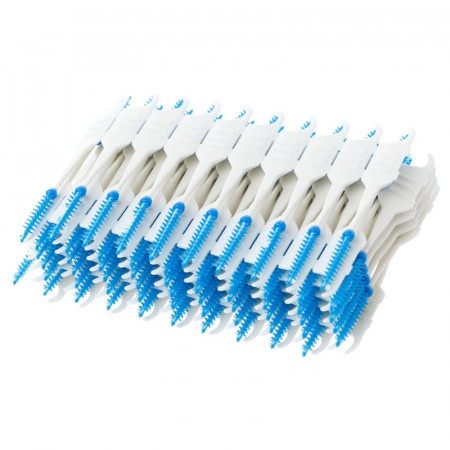 Perie interdentara din silicon, 200 bucati