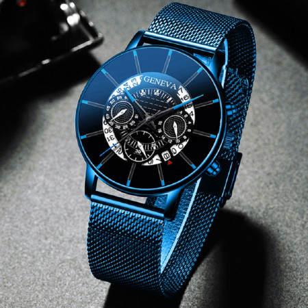 Ceas barbatesc Geneva GF0663 albastru