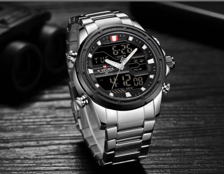 Ceas barbatesc Naviforce NF9138S Silver