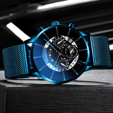 Ceas barbatesc Geneva GF0663 albastru