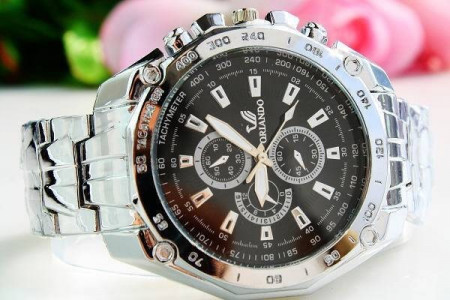 Ceas barbatesc Orlando silver black
