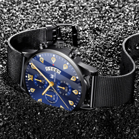 Ceas barbatesc Shaarms fashion albastru
