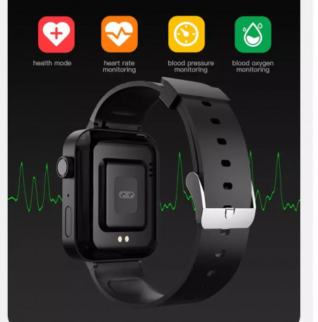 Ceas smartwatch K70, ritm cardiac, padometru, memento, anti-pierdere, iOS si Android