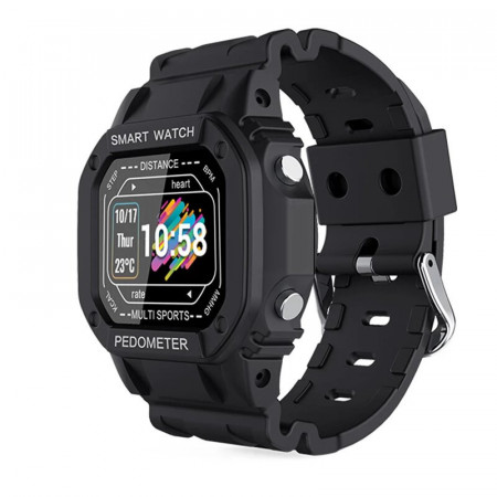 Ceas smartwatch i2, ritm cardiac, padometru, multi-sport, Android, iOS, bluetooth 4.0