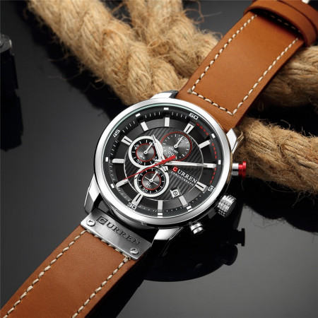 Ceas barbatesc Curren 8291 silver plate