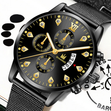 Ceas barbatesc Shaarms fashion negru