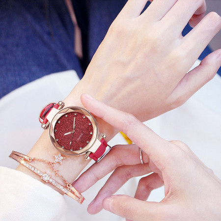 Ceas de dama Geneva Exclusive red