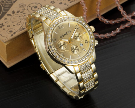 Ceas de dama Geneva Polimnia gold