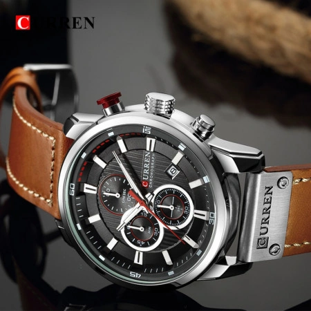 Ceas barbatesc Curren 8291 silver plate
