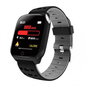 Bratara fitness smart F16ECG, ritm cardiac, padometru, monitor somn, iOS si Android